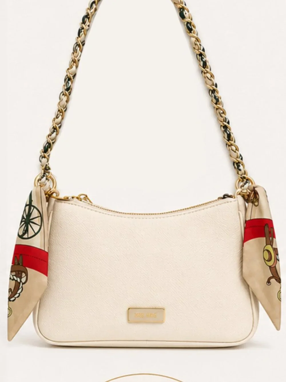 Ribbon Chain Phone Crossbody Lanyard with clear Tether Patch